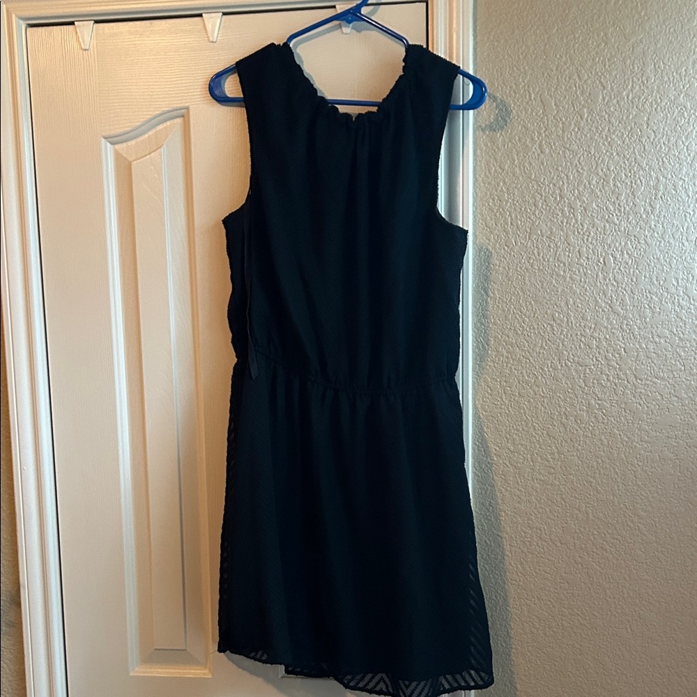 a new day Black Sleeveless Mini Dress
